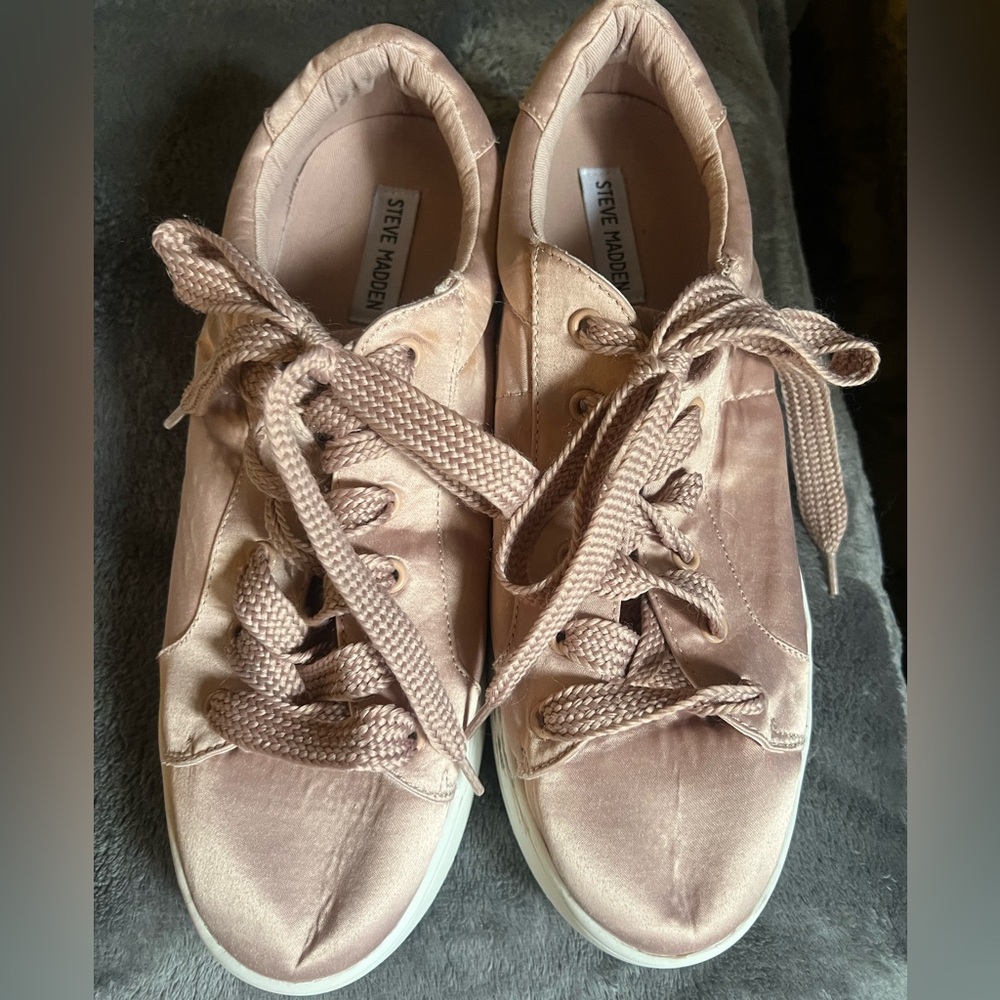 Steve Madden Women's Satin Sneakers - Pink